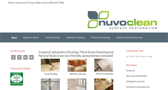 Desktop Screenshot of nuvoclean.com