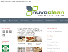 Tablet Screenshot of nuvoclean.com